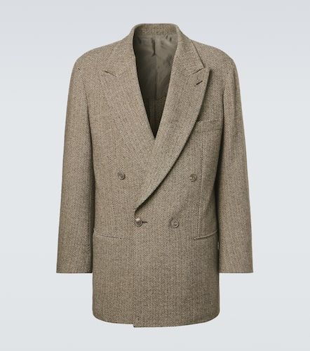Blazer Archivio en coton et laine mélangés - Giorgio Armani - Modalova