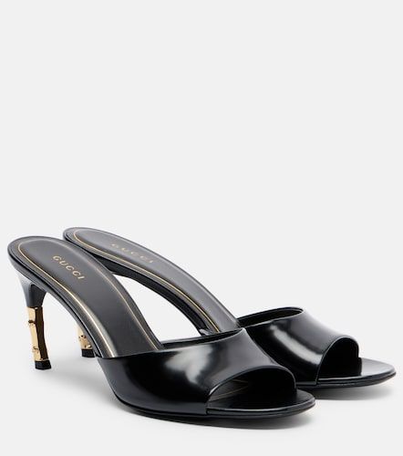 Gucci Mules Bamboo en cuir - Gucci - Modalova