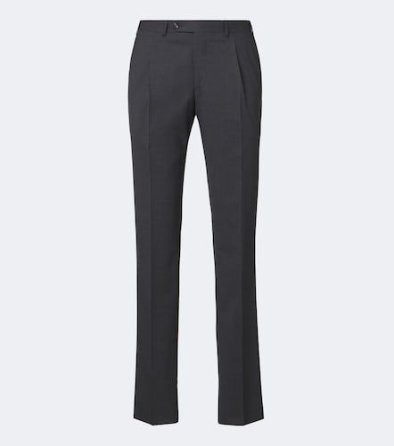 Pantalon slim en laine mélangée - Canali - Modalova