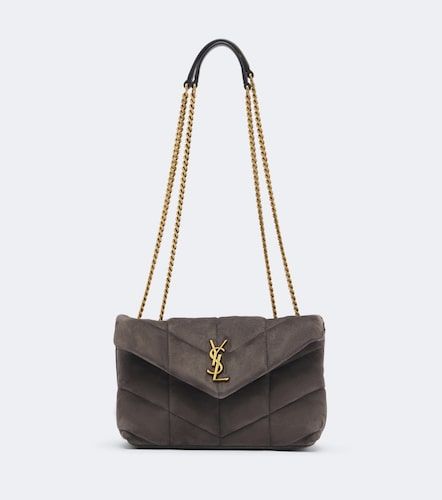 Sac Toy Puffer en daim - Saint Laurent - Modalova