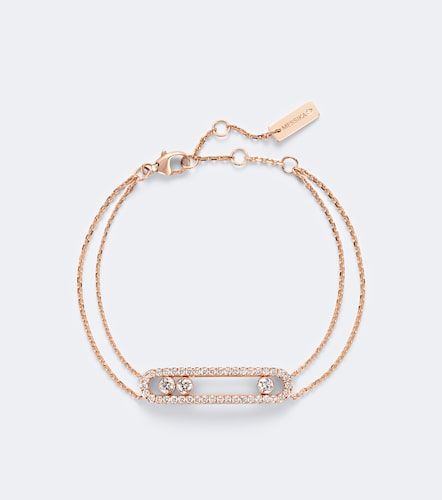 Bracelet Move Classique en or rose 18 ct et diamants - Messika - Modalova