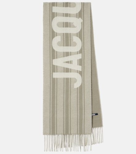 Écharpe en laine vierge à logo - Jacquemus - Modalova