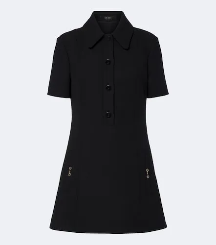 Gucci Robe polo en crêpe de laine - Gucci - Modalova