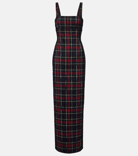 Robe longue Micheline à carreaux - Emilia Wickstead - Modalova