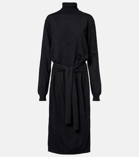 Robe midi en laine mélangée - Lemaire - Modalova