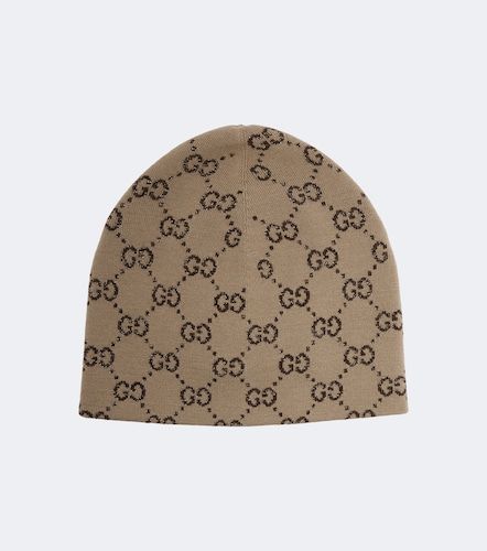 Bonnet GG en jacquard de laine mélangée - Gucci - Modalova