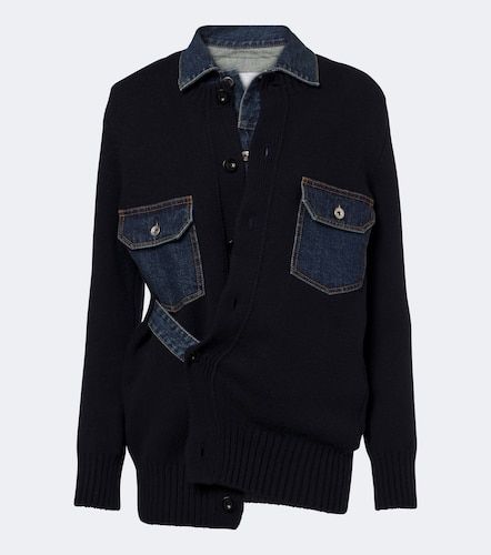 Sacai Cardigan en laine mélangée - Sacai - Modalova