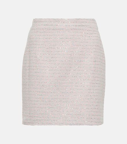 Mini-jupe en tweed à ornements - Alessandra Rich - Modalova