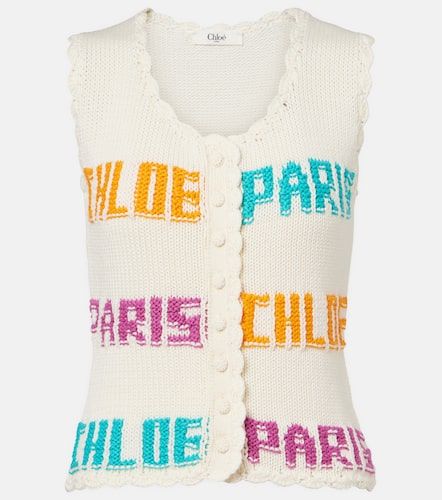 Chloé Top en coton - Chloe - Modalova