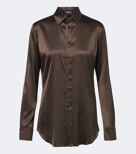 Chemise en satin de soie mélangée - Ralph Lauren Collection - Modalova