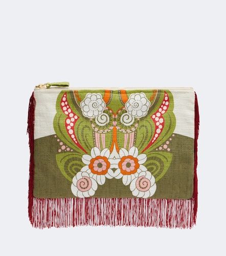 Pochette en toile de coton à franges - La DoubleJ - Modalova