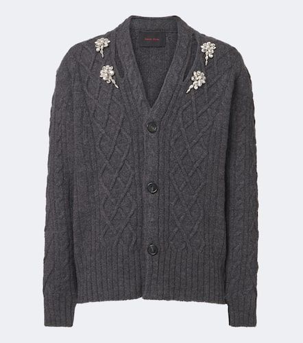 Cardigan en laine vierge à ornements - Simone Rocha - Modalova