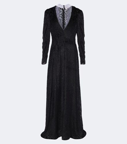 Robe longue en velours de soie à fleurs - Fendi - Modalova