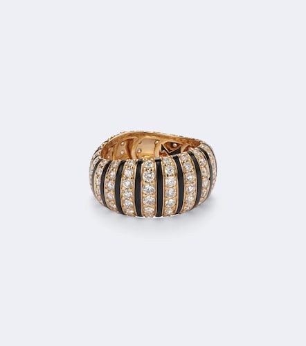 Bague Sandra en or 18 ct, émail et diamants - Kamyen - Modalova