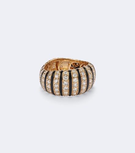 Bague Sandra en or 18 ct, émail et diamants - Kamyen - Modalova