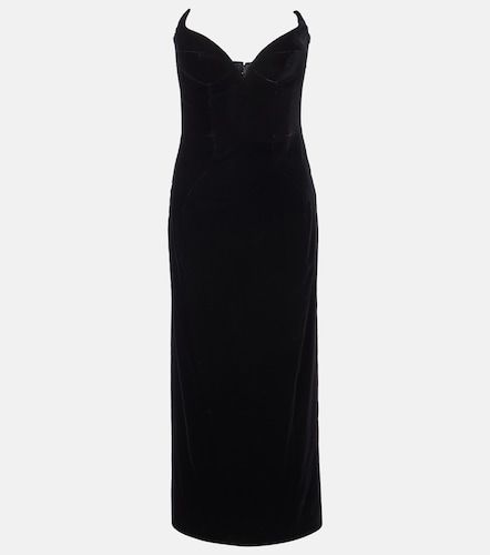 Mugler Robe bustier en velours - Mugler - Modalova