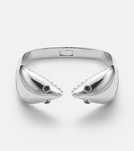 Yvonne Léon Bracelet Requin en or blanc 9 ct et diamants - Yvonne Leon - Modalova