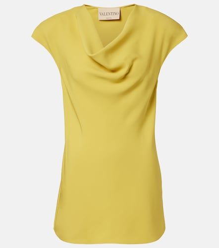 Top drapé en Cady Couture - Valentino Garavani - Modalova