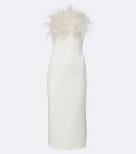 Robe midi de mariée Aerine en crêpe - Safiyaa - Modalova