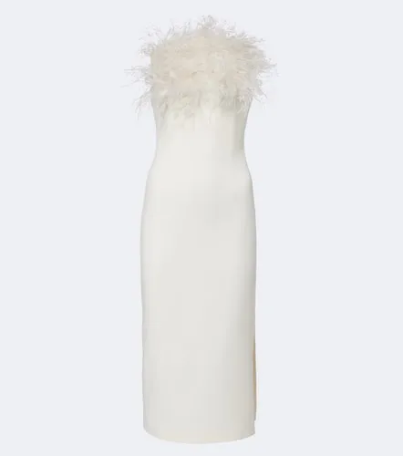 Robe midi de mariée Aerine en crêpe - Safiyaa - Modalova
