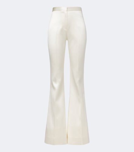 Pantalon évasé Daulton de mariée en laine et soie - Danielle Frankel - Modalova