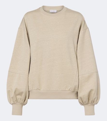 Sweat-shirt Monili en coton et lin - Brunello Cucinelli - Modalova