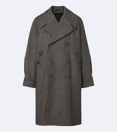 Manteau oversize en laine mélangée - Simone Rocha - Modalova