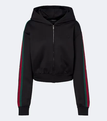 Sweat-shirt à capuche Web Stripe - Gucci - Modalova