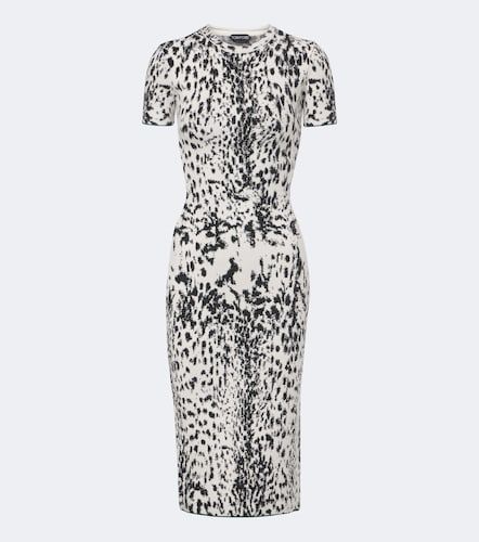 Robe midi en jacquard de velours - Tom Ford - Modalova