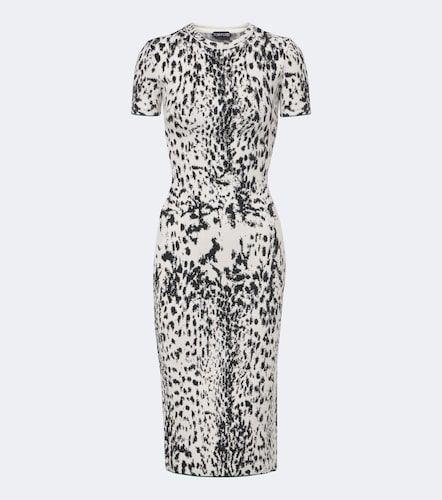 Robe midi en jacquard de velours - Tom Ford - Modalova