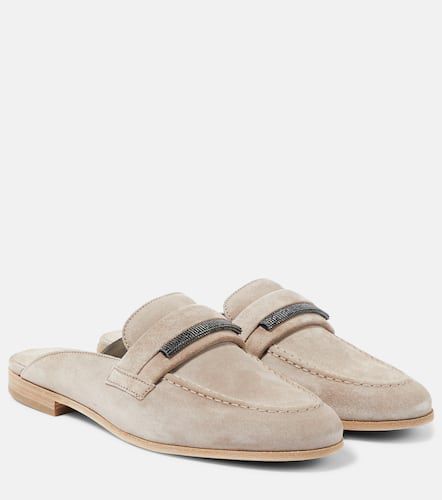 Brunello Cucinelli Mules en daim - Brunello Cucinelli - Modalova