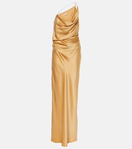 Robe longue asymétrique en satin de soie - The Sei - Modalova