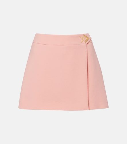 Mini-jupe VGold en laine vierge - Valentino Garavani - Modalova