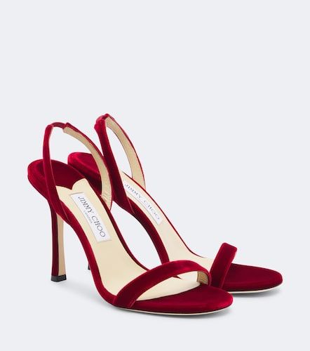 Sandales slingback Jenn en velours - Jimmy Choo - Modalova