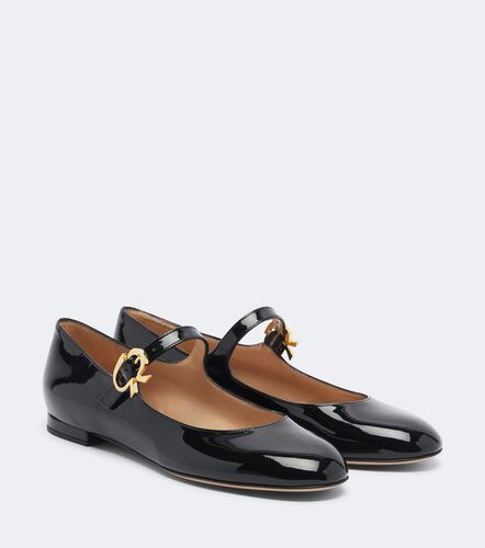 Ballerines Mary Jane Mary Ribbon en cuir verni - Gianvito Rossi - Modalova