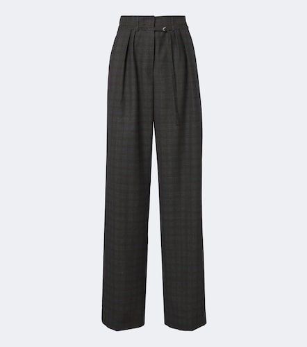 Pantalon ample en laine à carreaux - Dries Van Noten - Modalova