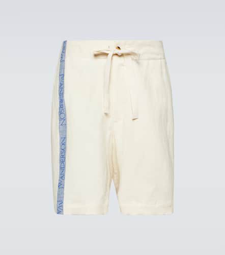 Short à taille haute en coton et lin - JW Anderson - Modalova