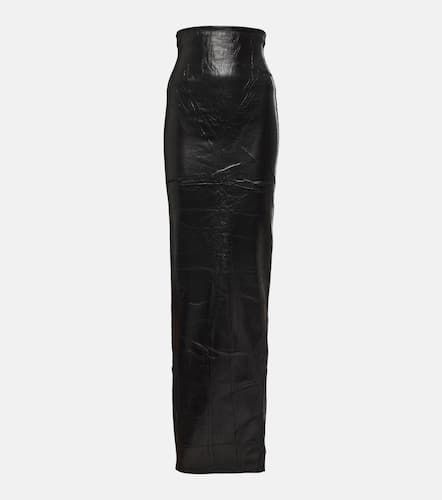 Jupe longue en denim enduit - Rick Owens - Modalova