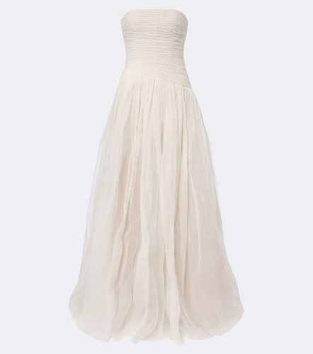 Robe longue bustier de mariée Mila en soie - Danielle Frankel - Modalova