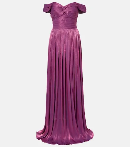 Robe longue à encolure bardot - Costarellos - Modalova