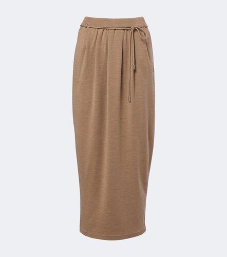 Max Mara Jupe midi en laine vierge - Max Mara - Modalova