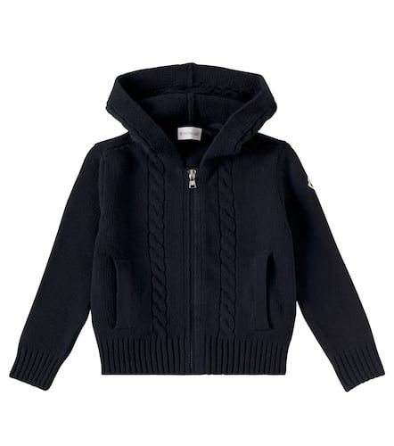 Sweat-shirt à capuche en laine - Moncler Enfant - Modalova