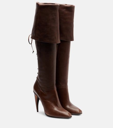 McQueen Bottes Horn en cuir - McQueen - Modalova
