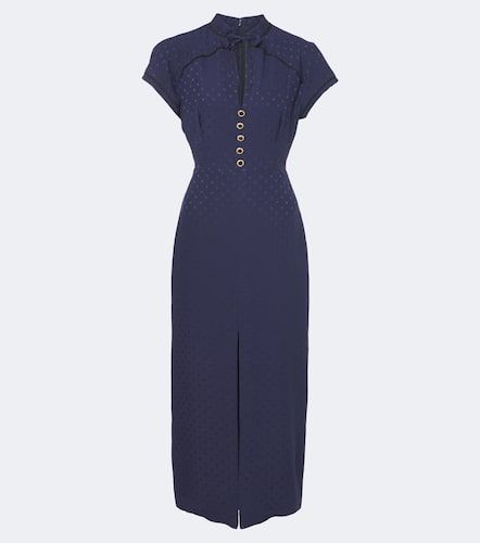 Robe midi en jacquard de soie - Alessandra Rich - Modalova