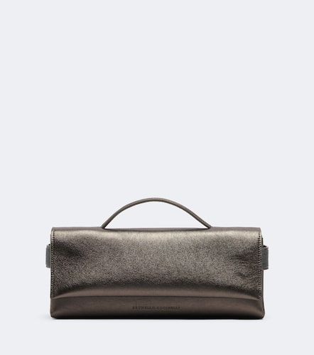 Sac à main Essence en cuir métallisé - Brunello Cucinelli - Modalova