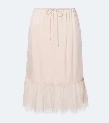 Jupe midi Blake en satin de soie - Posse - Modalova