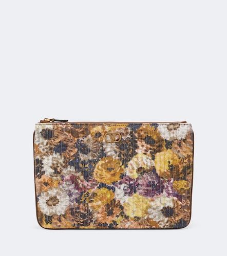Pochette VLogo Small en jacquard - Valentino Garavani - Modalova