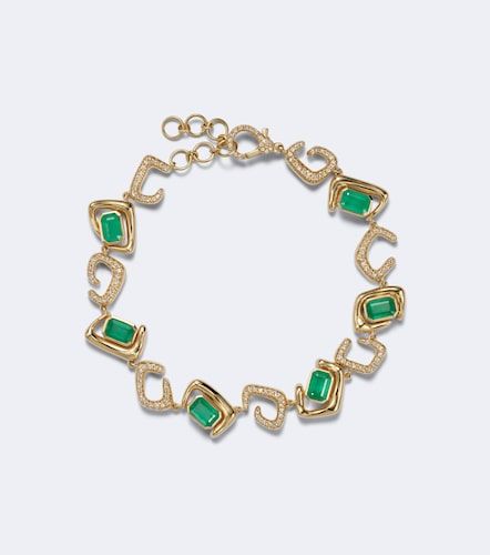 Bracelet en or 18 ct, émeraudes et diamants - Shay Jewelry - Modalova