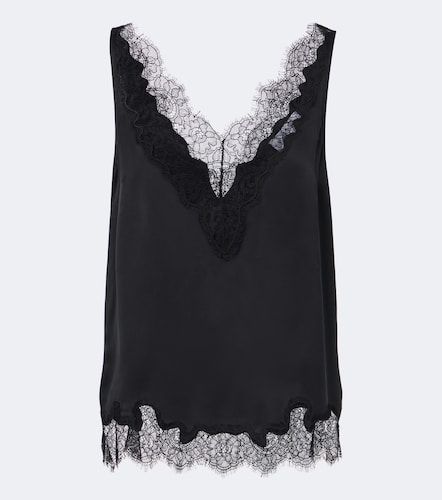Top en satin de soie à dentelle - Velvet - Modalova