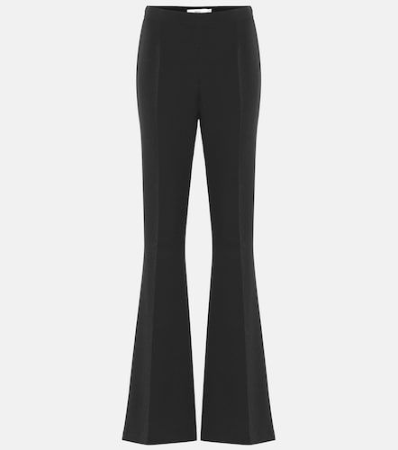 Pantalon évasé Halluana à taille haute en crêpe - Safiyaa - Modalova